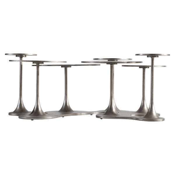 Bernhardt Bernhardt Cerchi Outdoor Cocktail Table — Sculptural Graphite Aluminum, Multi-Tiered Drinks & Decor Surface X04007