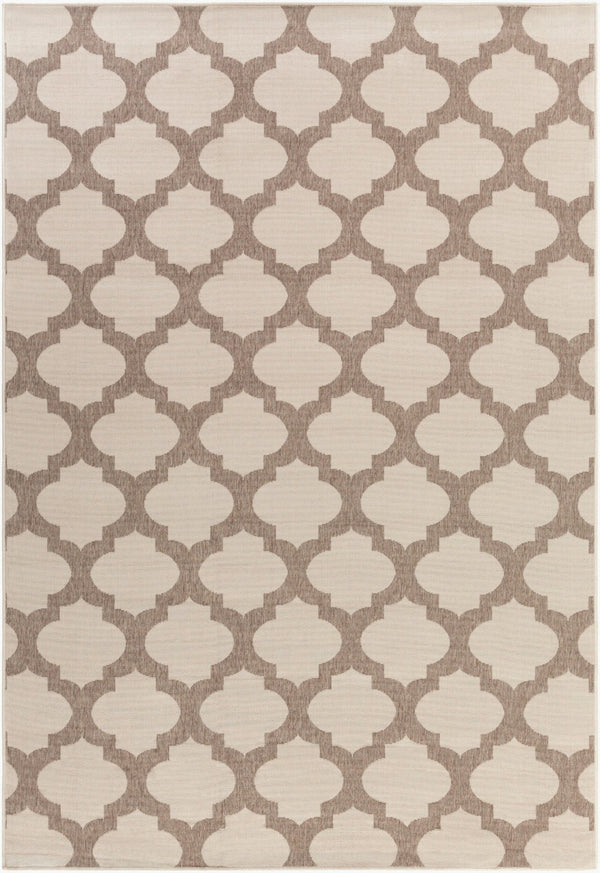 Livabliss Alfresco Flatweave Olefin Accent Rug Rustic Handcrafted Style for Entryways and Hallways Beige, Brown 8'10" x 12'10" ALF9586-89129