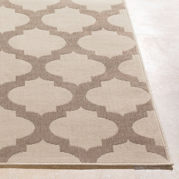 Livabliss Alfresco Flatweave Olefin Accent Rug Rustic Handcrafted Style for Entryways and Hallways Beige, Brown 8'10" x 12'10" ALF9586-89129