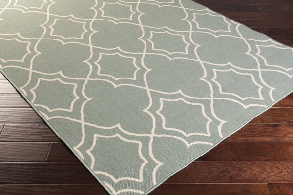 Livabliss Alfresco Flatweave Olefin Runner Rug Cottage Style for Hallways and Entryways Dusty Sage, Bei 2'5" x 11'10" ALF9589-23119