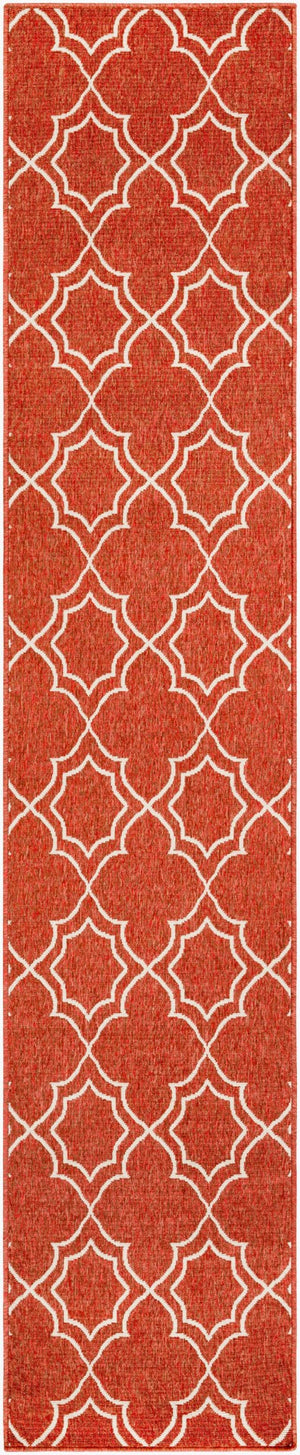 Livabliss Alfresco Flatweave Runner Olefin Cottage Style Hallway Rug for Entryways Rust, Beige 2'5" x 11'10" ALF9591-23119