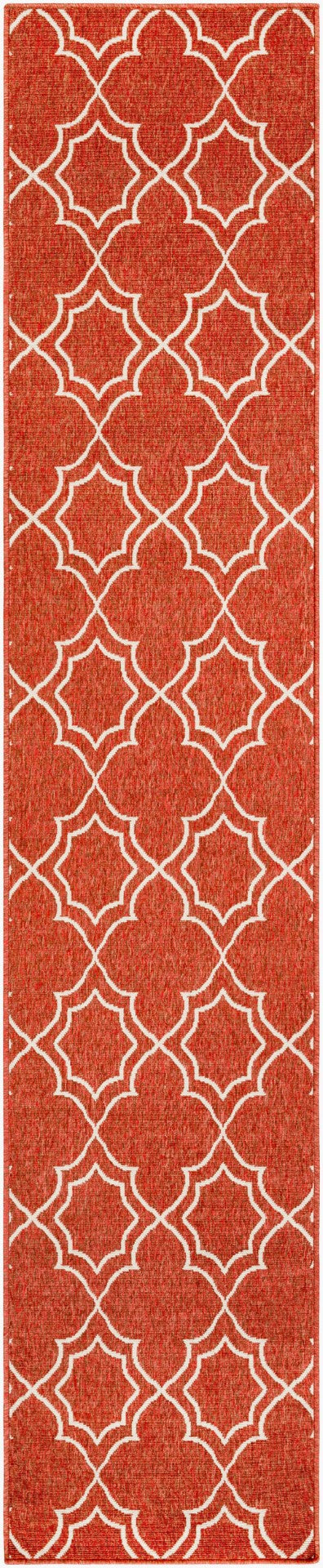 Livabliss Alfresco Flatweave Runner Olefin Cottage Style Hallway Rug for Entryways Rust, Beige 2'5" x 11'10" ALF9591-23119