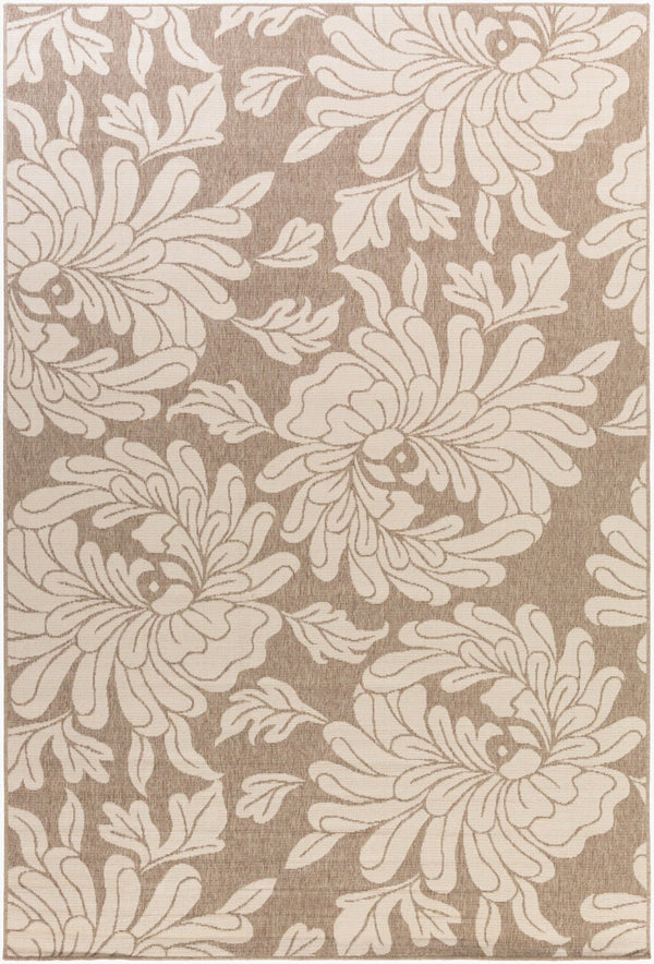 Livabliss Alfresco Flatweave Olefin Runner Rug Rustic Farmhouse Style for Hallways and Entryways Brown, Beige 7'3" x 10'6" ALF9623-76109