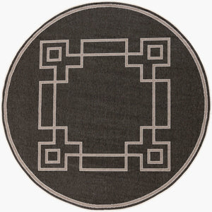 Livabliss Alfresco Flatweave Olefin Area Rug Cottage Geometric Pattern Indoor Outdoor Square ALF9630-89RD