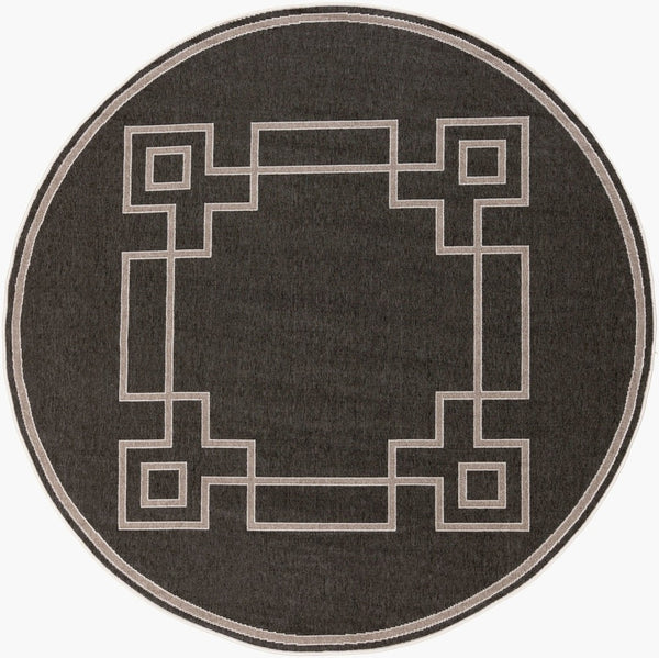Livabliss Alfresco Flatweave Olefin Area Rug Cottage Geometric Pattern Indoor Outdoor Square ALF9630-89RD