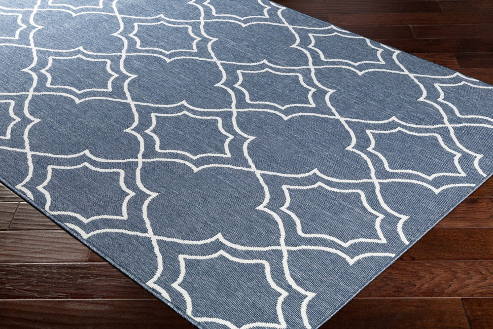 Livabliss Alfresco Olefin Flat Weave Area Rug Country Cottage Style for Patio or Indoor Use ALF9650-89RD