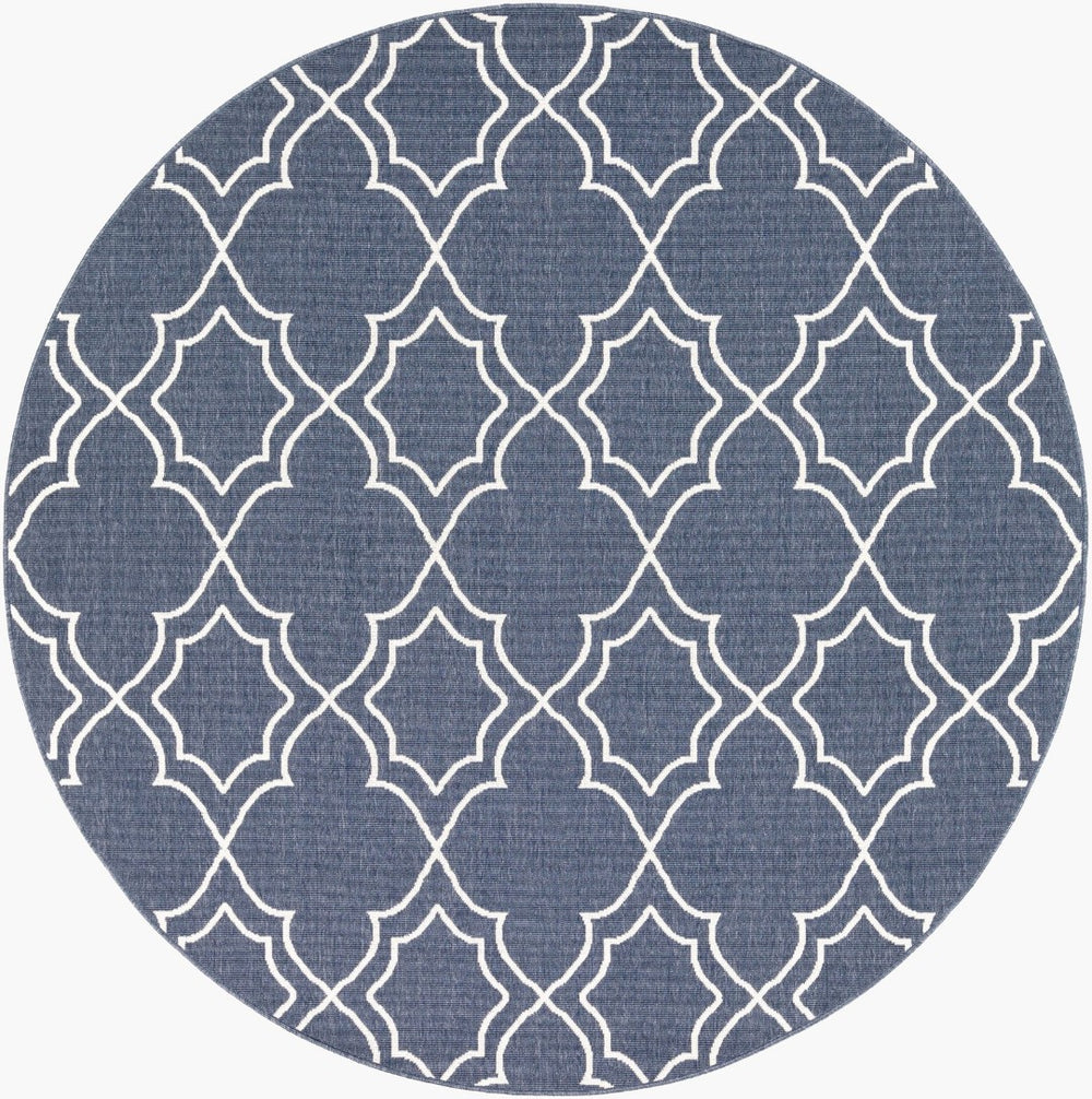 Livabliss Alfresco Olefin Flat Weave Area Rug Country Cottage Style for Patio or Indoor Use ALF9650-89RD