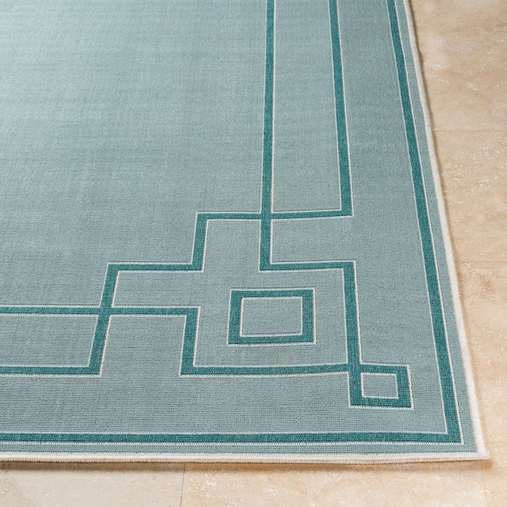Livabliss Alfresco Flatweave Olefin Area Rug Country Cottage Pattern for Indoor Outdoor Spaces ALF9655-89SQ