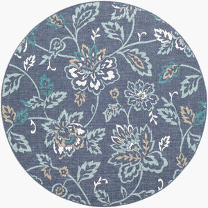 Livabliss Alfresco Flatweave Olefin Square Rug Outdoor Patio Cottage Style Durable Indoor ALF9673-89RD