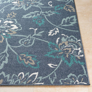 Livabliss Alfresco Flatweave Olefin Square Rug Outdoor Patio Cottage Style Durable Indoor ALF9673-89RD