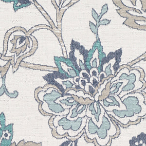 Livabliss Alfresco Flatweave Olefin Area Rug Cottage Style for Patio Sunroom or Living Space Pale Blue, Taup 8'10" x 8'10" Round ALF9674-89RD