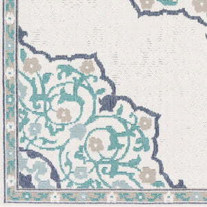 Livabliss Alfresco Flat Weave Olefin Square Area Rug Stain Resistant Traditional Dining Room ALF9677-73SQ