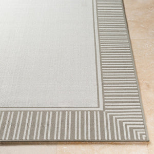 Livabliss Alfresco Flatweave Olefin Outdoor Rug Cottage Style Square for Patio and Sunroom ALF9681-73RD