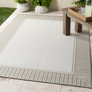 Livabliss Alfresco Flatweave Olefin Outdoor Rug Cottage Style Square for Patio and Sunroom ALF9681-73RD