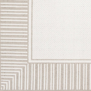 Livabliss Alfresco Flatweave Olefin Outdoor Rug Cottage Style Square for Patio and Sunroom ALF9681-73RD