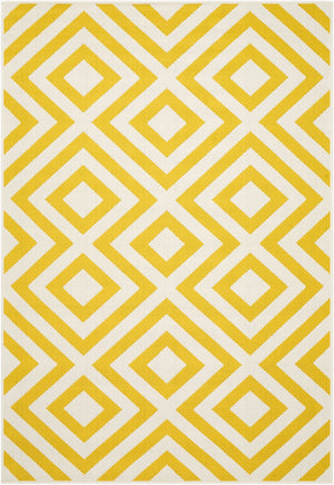 Livabliss Alfresco Flatweave Olefin Runner Rug Indoor Outdoor Scandinavian Modern Hallway Sunflower Yello 7'3" x 10'6" ALF9688-73106