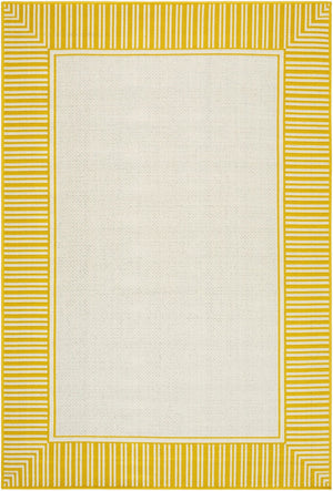 Livabliss Alfresco Flatweave Olefin Runner Rug for Patio Hallway or Entryway Cottage Style Sunflower Yello 5'11" x 8'10" ALF9694-511810