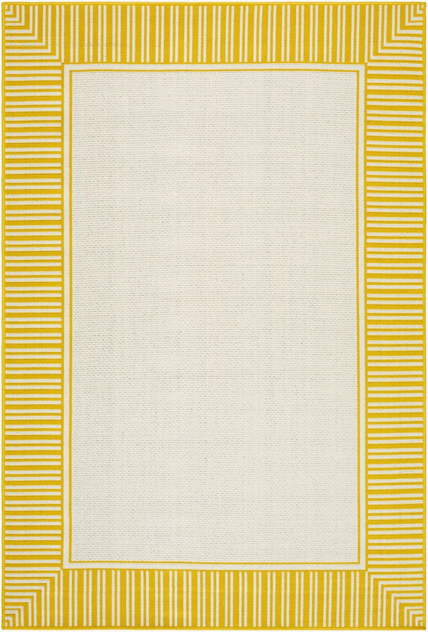 Livabliss Alfresco Flatweave Olefin Runner Rug for Patio Hallway or Entryway Cottage Style Sunflower Yello 5'11" x 8'10" ALF9694-511810