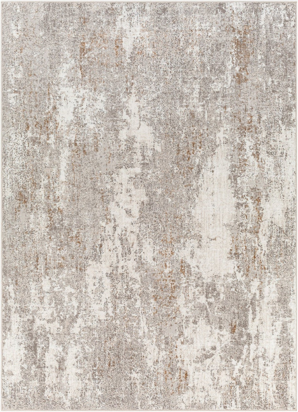 Livabliss Allegro Machine Woven Polyester Area Rug Turkish Minimalist Style for Living Rooms Ivory, Light Gr 5'3" x 7' ALG2304-537