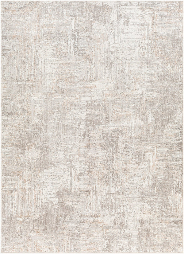 Livabliss Allegro Geometric Low Pile Polyester Area Rug for Modern Living and Home Office Ivory, Light Gr 9'2" x 12' ALG2320-9212