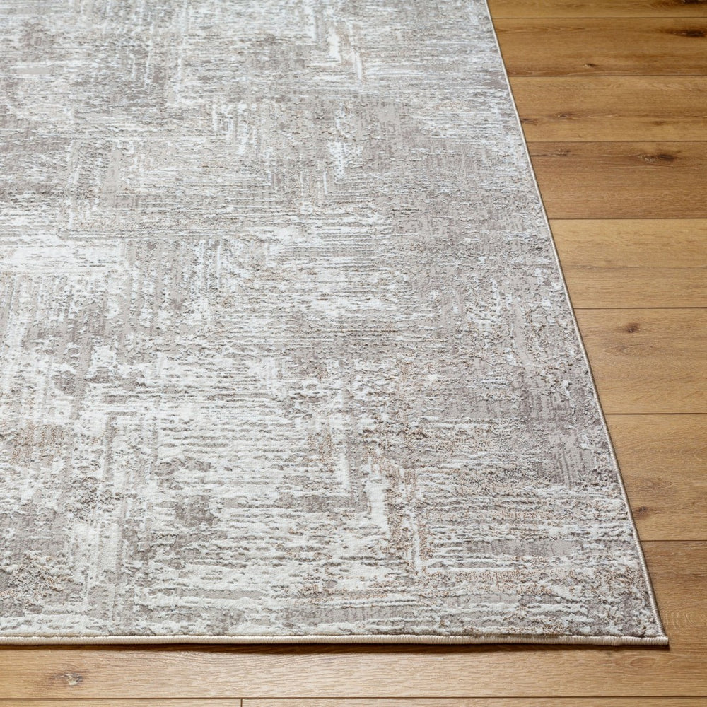 Livabliss Allegro Geometric Low Pile Polyester Area Rug for Modern Living and Home Office Ivory, Light Gr 9'2" x 12' ALG2320-9212
