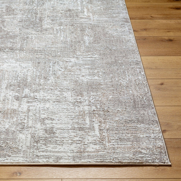 Livabliss Allegro Geometric Low Pile Polyester Area Rug for Modern Living and Home Office Ivory, Light Gr 7'10" x 10' ALG2320-71010