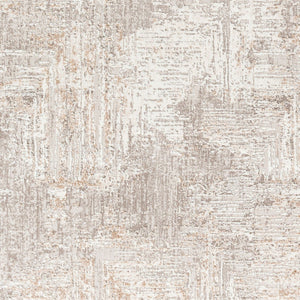 Livabliss Allegro Geometric Low Pile Polyester Area Rug for Modern Living and Home Office Ivory, Light Gr 7'10" x 10' ALG2320-71010