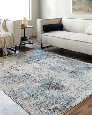 Livabliss Allegro Turkish Woven Polypropylene Blend Area Rug for Living Room or Dining Space Light Beige, Ta 5'3" x 7' ALG2354-537