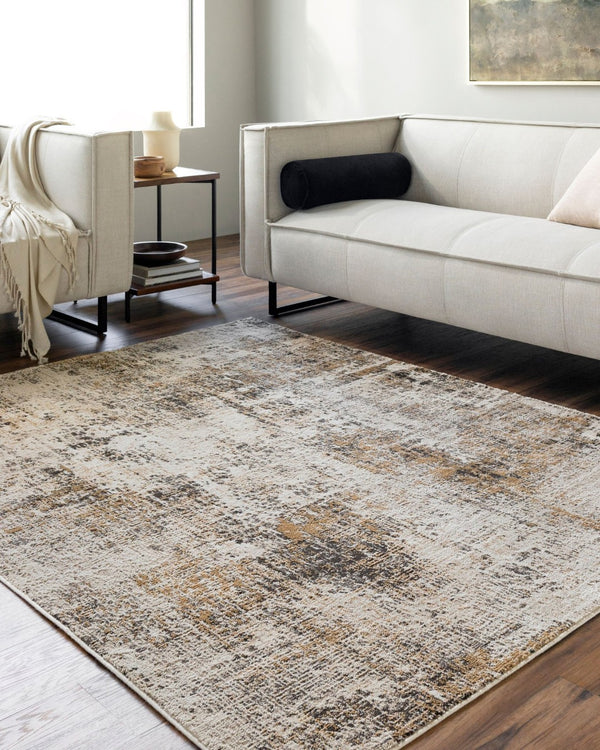 Livabliss Allegro Machine Woven Area Rug Polypropylene Blend Medium Pile Living Room Accent Light Beige, Ta 5'3" x 7' ALG2355-537