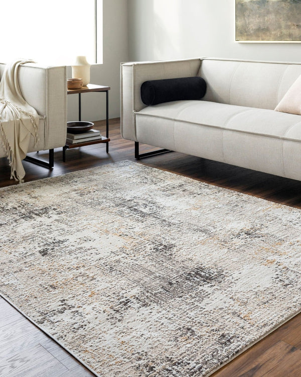 Livabliss Allegro Polypropylene Area Rug Turkey Woven Medium Pile Living Room Accent Tan, Ivory 5'3" x 7' ALG2357-537