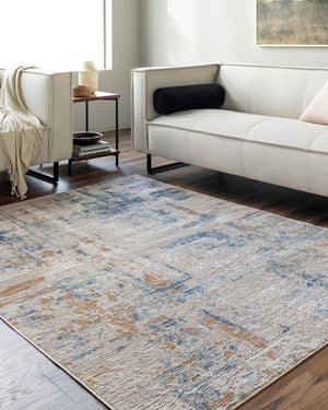 Livabliss Allegro Bold Pattern Machine Woven Polypropylene Area Rug for Living Room Decor Tan, Light Beig 9'2" x 12' ALG2360-9212