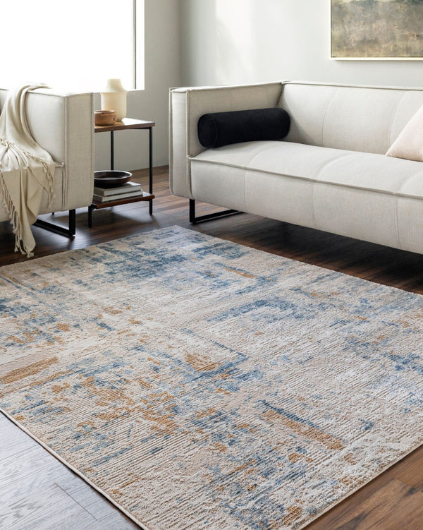 Livabliss Allegro Bold Pattern Machine Woven Polypropylene Area Rug for Living Room Decor Tan, Light Beig 9'2" x 12' ALG2360-9212