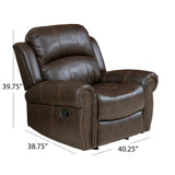 Christopher Knight Home® - Noble House - Gavin Faux Leather Gliding Recliner