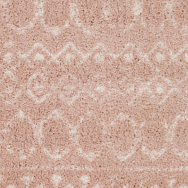 Livabliss Aliyah Plush Polyester Shag Rug Global Style Accent for Entryways and Bedside Areas Blush, Cream 7'10" x 10' ALH2300-71010