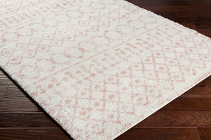 Livabliss Aliyah Moroccan Shag Rug Plush Polyester Pile Woven Accent for Bedroom or Entryway Cream, Blush 7'10" x 10' ALH2301-71010