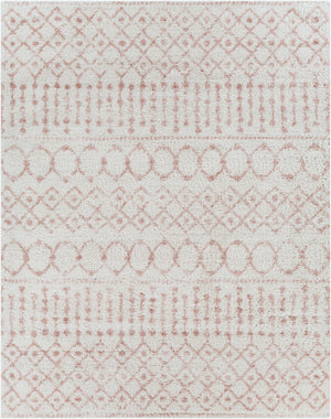 Livabliss Aliyah Moroccan Shag Rug Plush Polyester Pile Woven Accent for Bedroom or Entryway Cream, Blush 7'10" x 10' ALH2301-71010