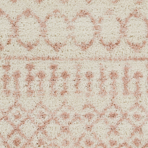 Livabliss Aliyah Moroccan Shag Rug Plush Polyester Pile Woven Accent for Bedroom or Entryway Cream, Blush 7'10" x 10' ALH2301-71010