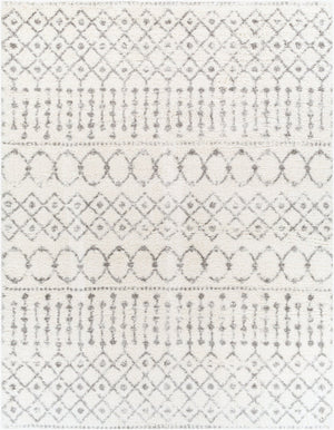 Livabliss Aliyah Plush Polyester Shag Rug Machine Woven in Turkey for Entryways and Bedrooms Cream, Gray 7'10" x 10' ALH2302-71010