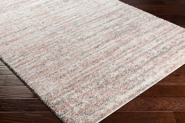 Livabliss Aliyah Soft Polyester Shag Rug Machine Woven for Entryways Bathrooms and Bedrooms Cream, Gray 5'3" x 7' ALH2305-5373