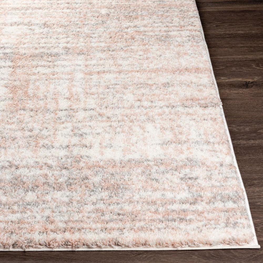 Livabliss Aliyah Soft Polyester Shag Rug Machine Woven for Entryways Bathrooms and Bedrooms Cream, Gray 5'3" x 7' ALH2305-5373