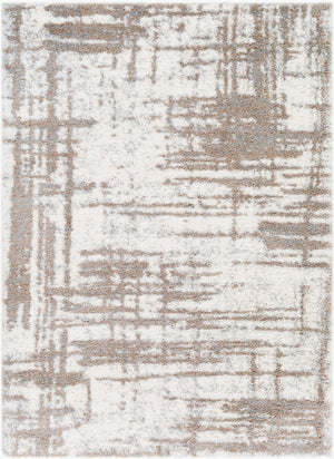 Livabliss Aliyah Plush Polyester Shag Rug Soft Woven Pile for Modern Bedroom or Hallway Cream, Tan 6'7" x 9' ALH2312-679