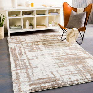 Livabliss Aliyah Plush Polyester Shag Rug Soft Woven Pile for Modern Bedroom or Hallway Cream, Tan 7'10" x 10' ALH2312-71010