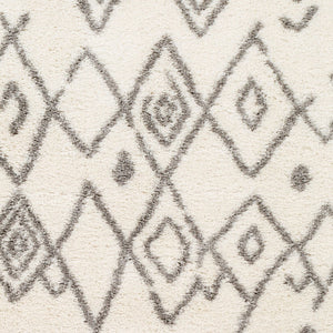 Livabliss Aliyah Global Pattern Plush Shag Polyester Area Rug for Bedroom or Reading Nook ALH2316-23