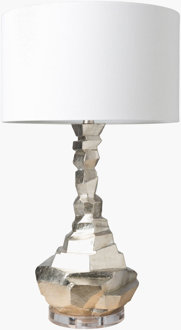 Surya Alexis Artisan Resin Table Lamp with Linen Drum Shade for Eclectic Living Spaces ALI-100