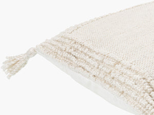 Surya Alaric 18” Accent Pillow – Luxurious Polyester Cushion With Modern Texture For Home Décor Refresh Off,White Recycled Pet Yarn,Polyester Alk002-1818d