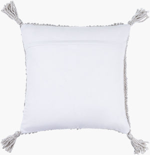 Surya Alaric 18” Accent Pillow – Luxurious Polyester Cushion With Modern Texture For Home Décor Refresh Light Gray Recycled Pet Yarn,Polyester Alk004-2020p