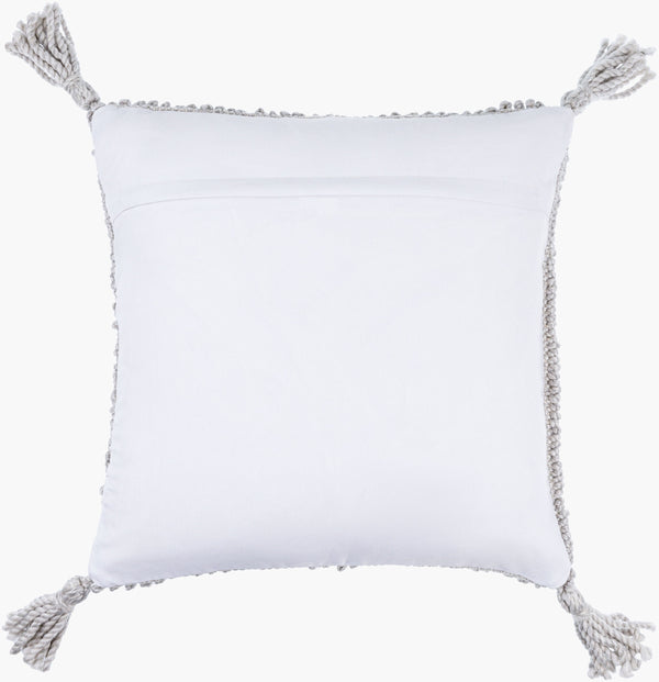 Surya Alaric 18” Accent Pillow – Luxurious Polyester Cushion With Modern Texture For Home Décor Refresh Light Gray Recycled Pet Yarn,Polyester Alk004-2020p
