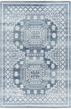 Almeria ALM-2300 6' x 9' Handmade Rug ALM2300-69  Black, Medium Gray, Light Beige, Pale Blue, Cream Surya