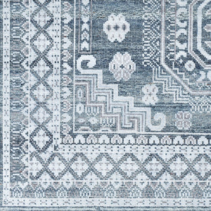 Almeria ALM-2300 8' x 10' Handmade Rug ALM2300-810  Black, Medium Gray, Light Beige, Pale Blue, Cream Surya