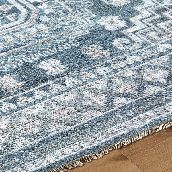 Surya Almeria Hand-made 2' X 3' Luxurious Wool & Viscose Rug - Elegant, Timeless Design For Any Space Black Wool,Viscose Alm2300-23